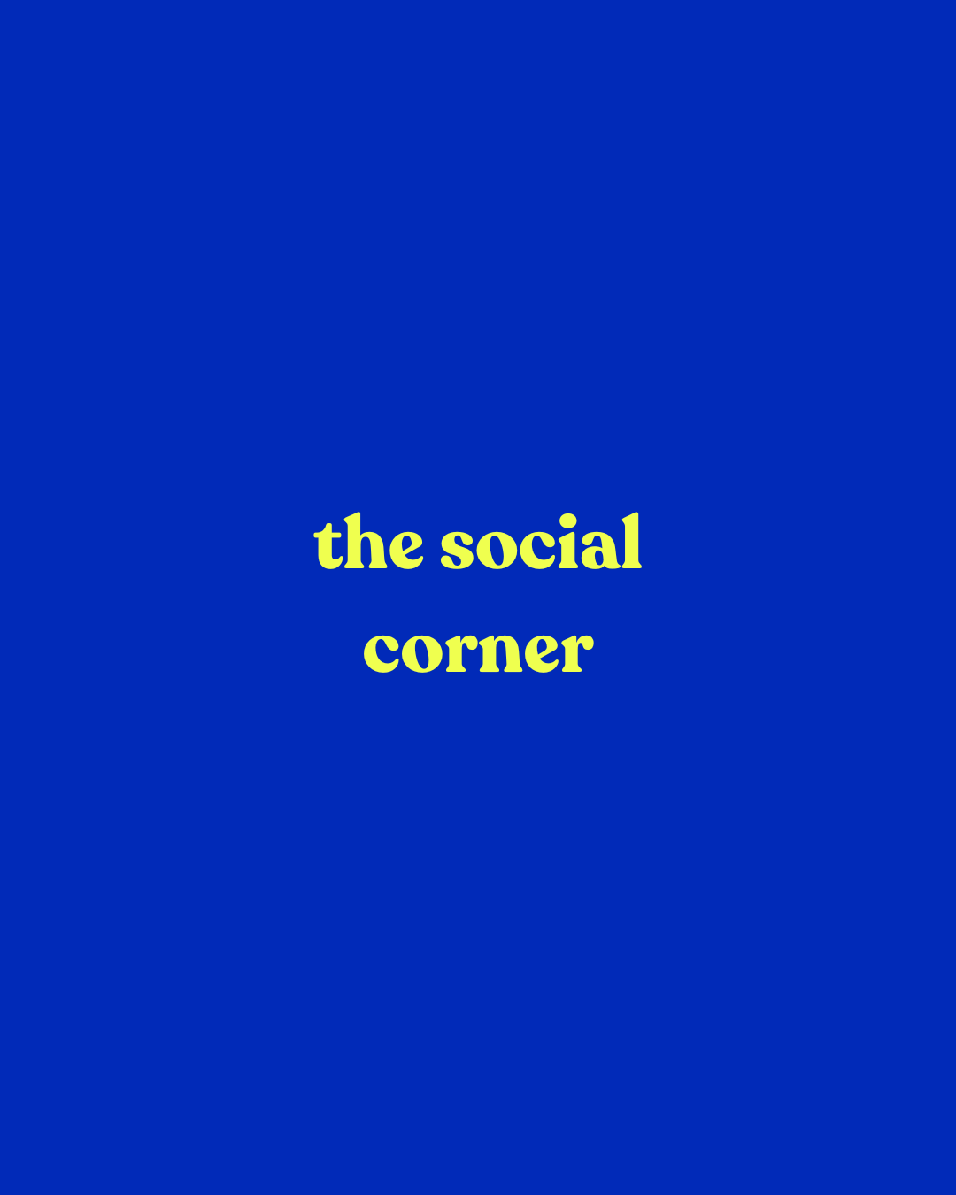 The Social Corner